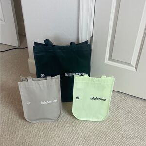Set of 3 Lululemon Reusable Totes